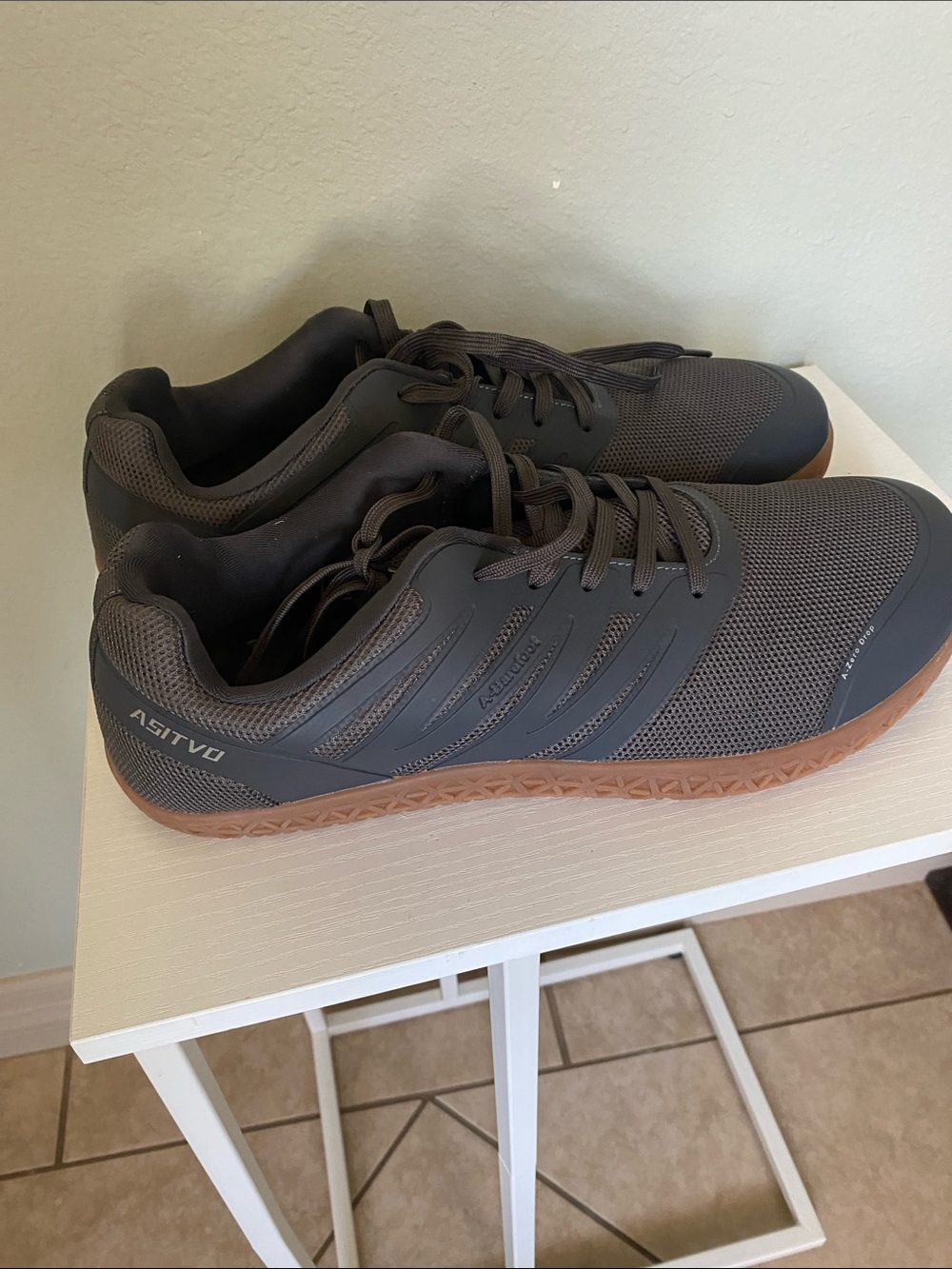 ASITVO Wide Men's Barefoot Zero Drop Sole Minimalist Walking Shoes size 14